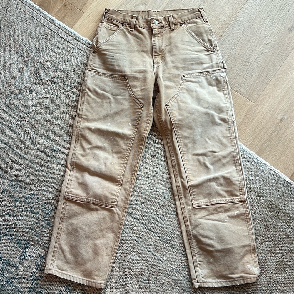 Carhartt Tan Utility Crop Pants - Picture 2 of 11